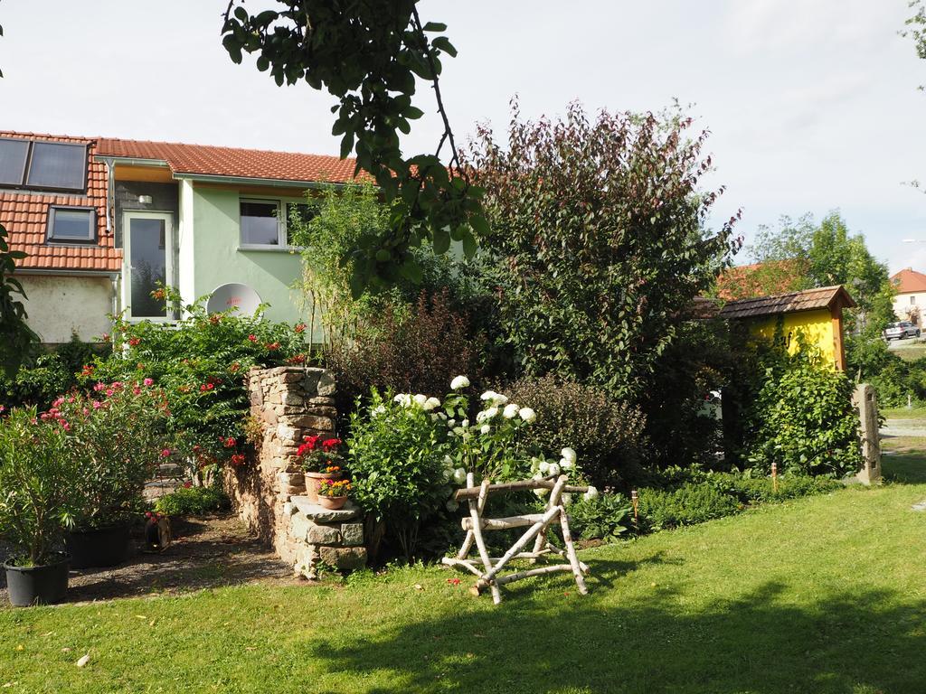 Pension Zum Hirsch Göda Exterior foto